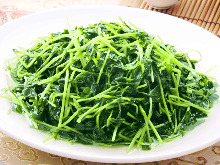 Stir-fried pea shoots