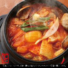 Manila clam sundubu jjigae