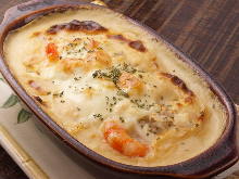 Seafood gratin