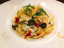 Pasta with dried mullet roe