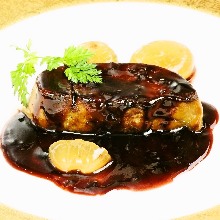 Foie gras teppanyaki