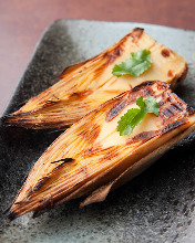 Grilled bamboo shoot