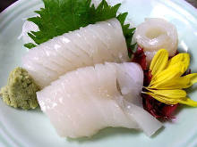 Surume-squid sashimi