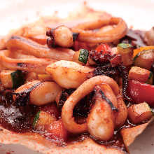 Stir-fried squid liver