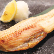 Salted and grilled Atka mackerel