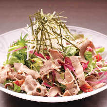 Beef shabu-shabu salad