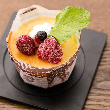 Creme brulee and dessert item