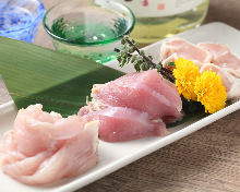 Edible raw chicken