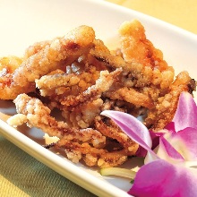 Fried squid legs