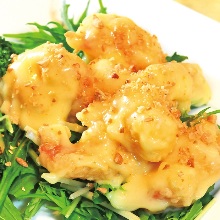 Stir-fried shrimp with mayonnaise