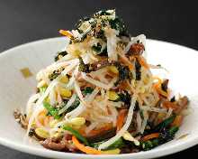 Namul (Korean seasoned vegetables or wild greens)