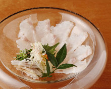 Longtooth grouper sashimi