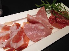 Assorted prosciutto