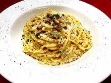 Carbonara with bacon