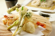 Buckwheat noodles with tempura