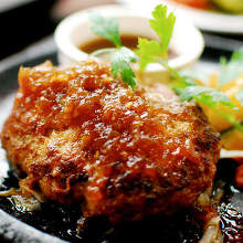 Hamburg steak with onion sauce