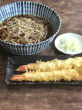 Buckwheat noodles with tempura