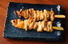 Chicken skin skewer