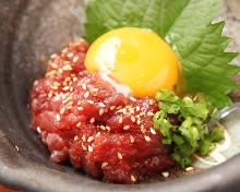 Horse meat tartare