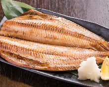 Salted and grilled Atka mackerel