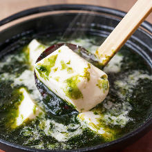 Green seaweed tofu Green seaweed tofu