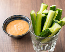 Miso cucumbers