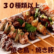 Assorted grilled chicken skewers, 5 kinds