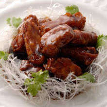 Sweet and sour pork with black vinegar