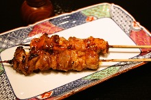 Grilled chicken skewer