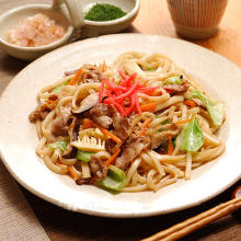Sauteed wheat noodles