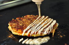 Kansai-style okonomiyaki