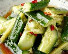 Smashed cucumber salad