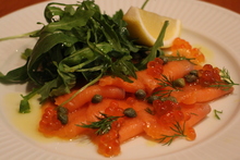 Marinated salmon