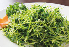 Stir-fried pea shoots