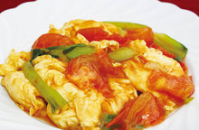 Stir-fried tomato and egg