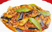 Sichuan-style eggplant stir-fry
