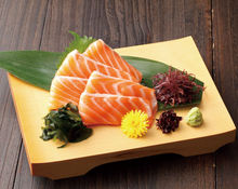 Salmon sashimi