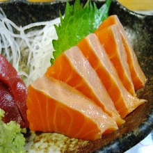 Salmon sashimi