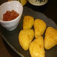 Fried camembert cheese