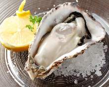 Oven-grilled oysters