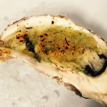 Oysters grilled with bourguignon butter