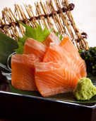 Salmon sashimi