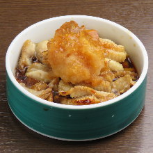 Chicken skin with ponzu