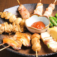 Assorted grilled skewers, 10 kinds