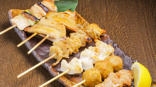 Assorted grilled skewers, 6 kinds