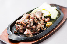 Charcoal grilled meat
