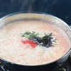 Cheese Risotto', prepared in mentaiko and Tripe nabe