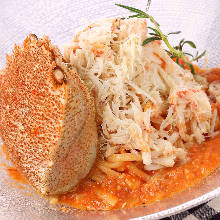 Pasta with crab