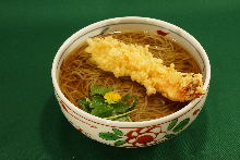 Buckwheat noodles with tempura