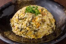 Fried rice with leaf mustard